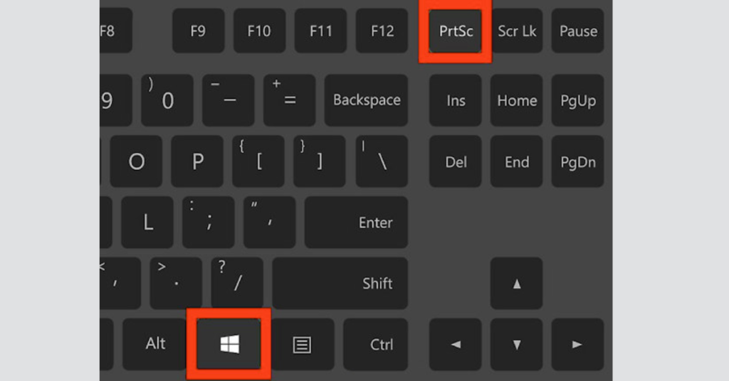 Method 2: Windows + Print Screen Shortcut, screenshot on hp